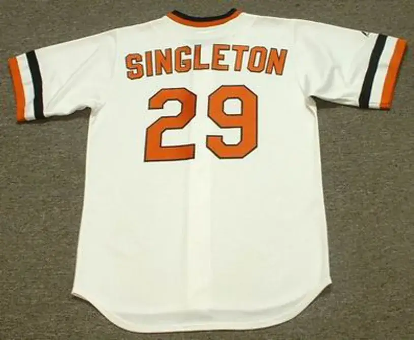 KEN SINGLETON Baltimore Orioles 1983 Majestic Cooperstown Throwback Baseball Jersey 