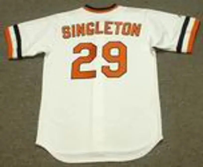 KEN SINGLETON Baltimore Orioles 1983 Majestic Cooperstown Throwback Baseball Jersey 