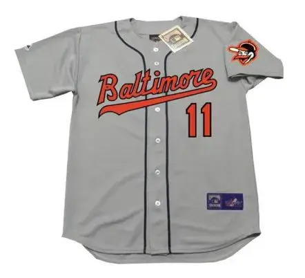 LUIS APARICIO Baltimore Orioles 1963 Majestic Cooperstown Away Baseball Jersey 