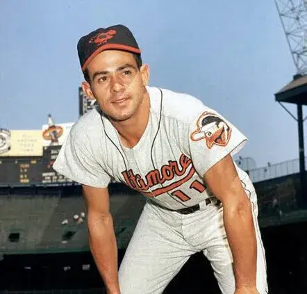 LUIS APARICIO Baltimore Orioles 1963 Majestic Cooperstown Away Baseball Jersey 