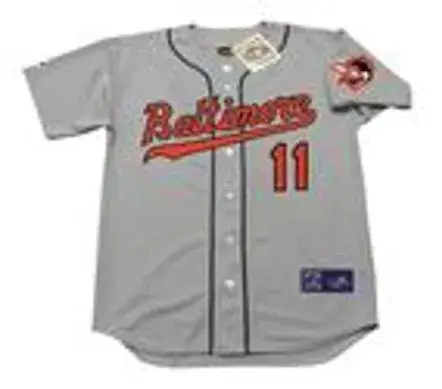 LUIS APARICIO Baltimore Orioles 1963 Majestic Cooperstown Away Baseball Jersey 