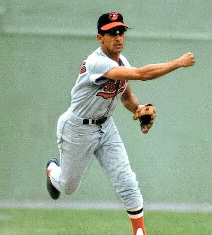 LUIS APARICIO Baltimore Orioles 1967 Majestic Cooperstown Away Baseball Jersey 