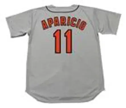 LUIS APARICIO Baltimore Orioles 1967 Majestic Cooperstown Away Baseball Jersey 