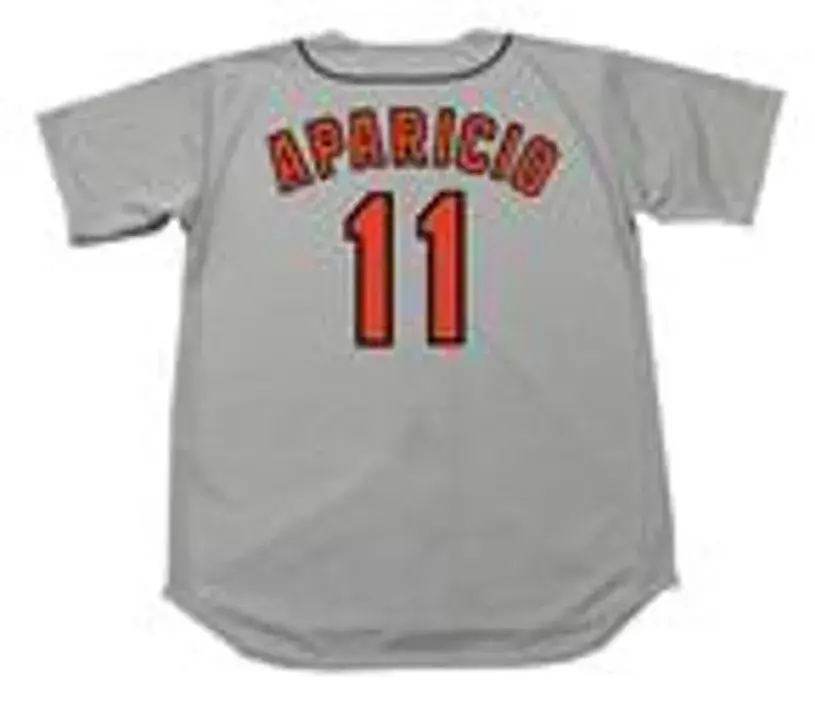 LUIS APARICIO Baltimore Orioles 1967 Majestic Cooperstown Away Baseball Jersey 