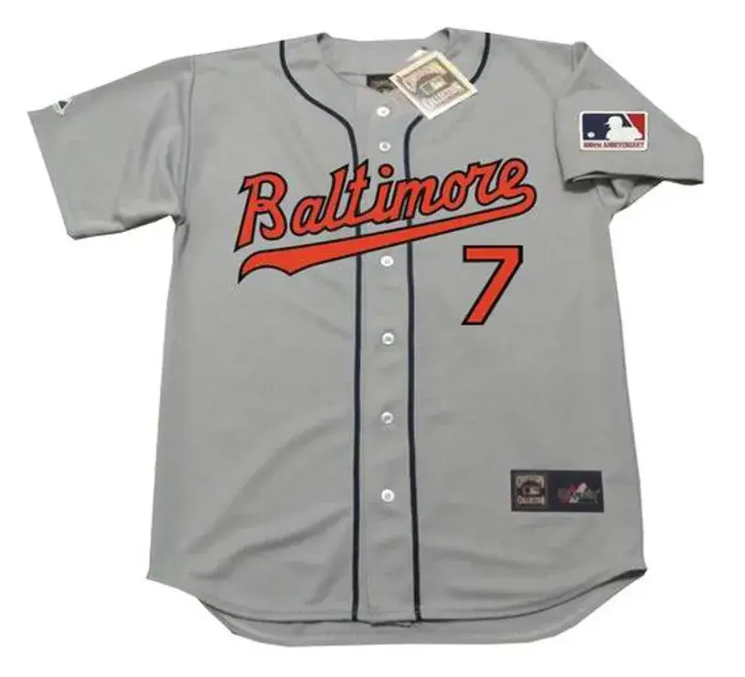 MARK BELANGER Baltimore Orioles 1969 Majestic Cooperstown Away Baseball Jersey