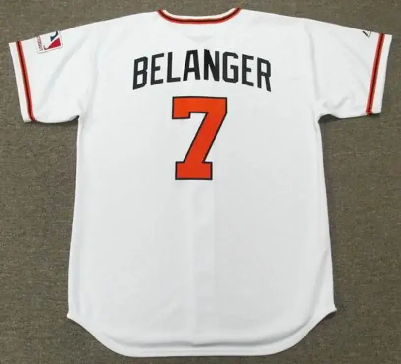 MARK BELANGER Baltimore Orioles 1969 Majestic Cooperstown Home Baseball Jersey 