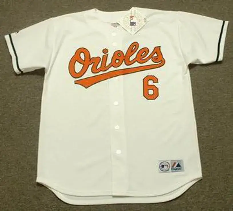 MELVIN MORA Baltimore Orioles 2004 Majestic Throwback Home Baseball Jersey