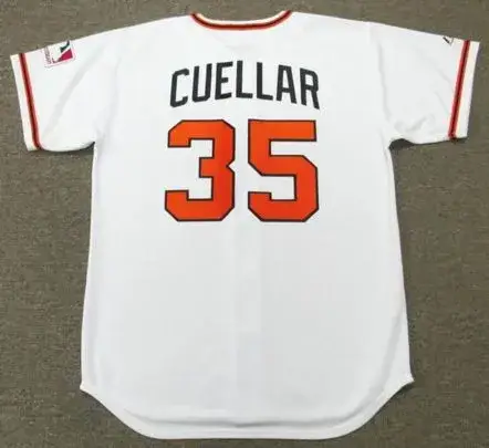 MIKE CUELLAR Baltimore Orioles 1969 Majestic Cooperstown Home Baseball Jersey 