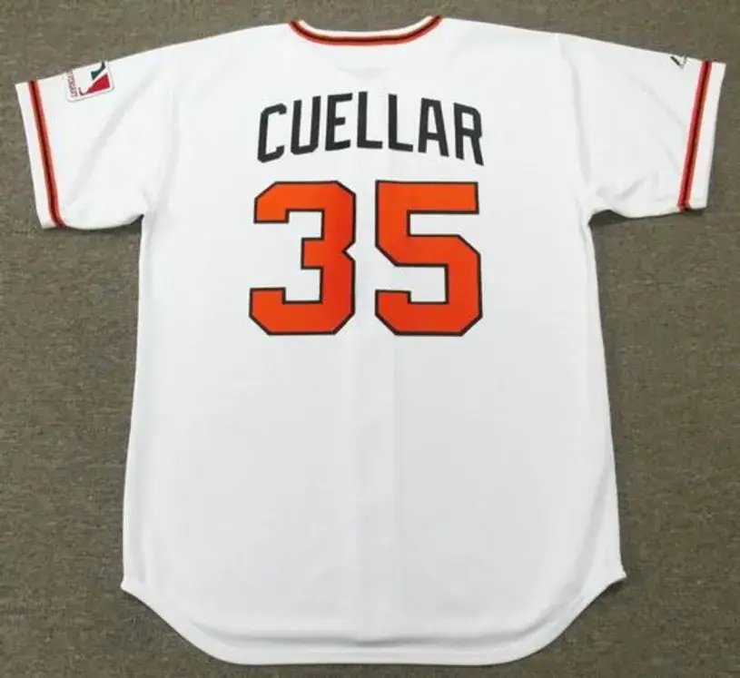 MIKE CUELLAR Baltimore Orioles 1969 Majestic Cooperstown Home Baseball Jersey 