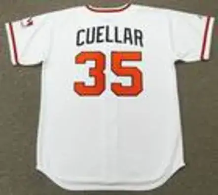 MIKE CUELLAR Baltimore Orioles 1969 Majestic Cooperstown Home Baseball Jersey 