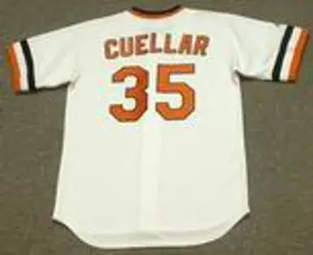 MIKE CUELLAR Baltimore Orioles 1974 Majestic Cooperstown Throwback Baseball Jersey 