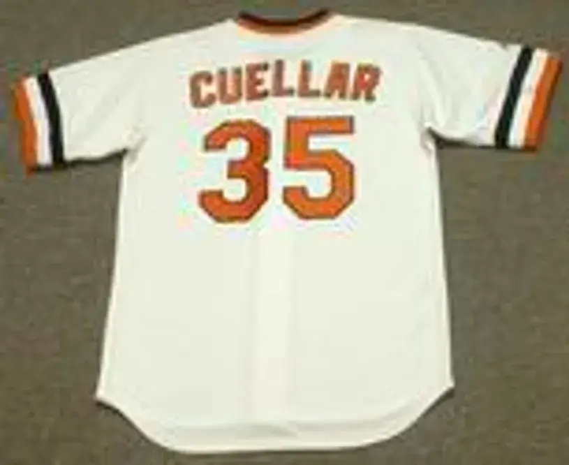 MIKE CUELLAR Baltimore Orioles 1974 Majestic Cooperstown Throwback Baseball Jersey 