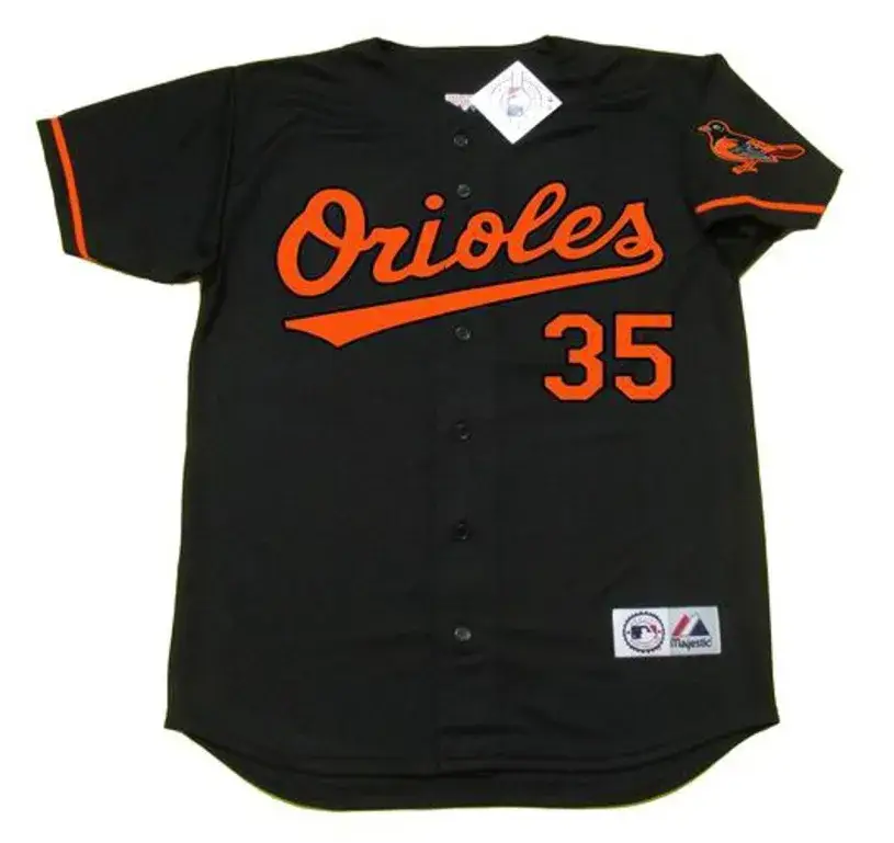 MIKE MUSSINA Baltimore Orioles 2000 Majestic Alternate Throwback Baseball Jersey
