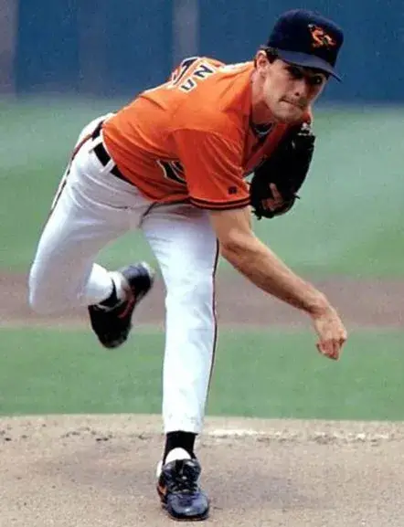 MIKE MUSSINA Baltimore Orioles 2000 Majestic Alternate Throwback Baseball Jersey 