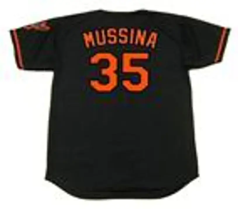 MIKE MUSSINA Baltimore Orioles 2000 Majestic Alternate Throwback Baseball Jersey 