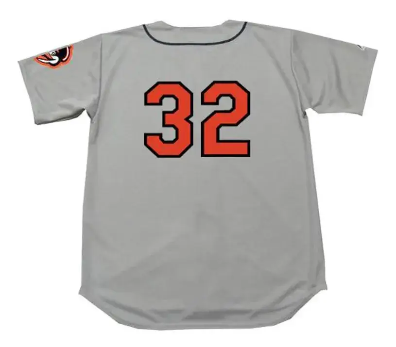 MILT PAPPAS Baltimore Orioles 1963 Majestic Cooperstown Away Baseball Jersey