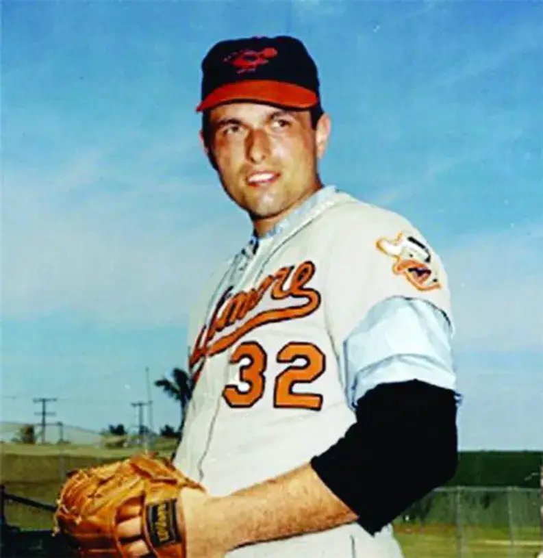 MILT PAPPAS Baltimore Orioles 1963 Majestic Cooperstown Away Baseball Jersey 