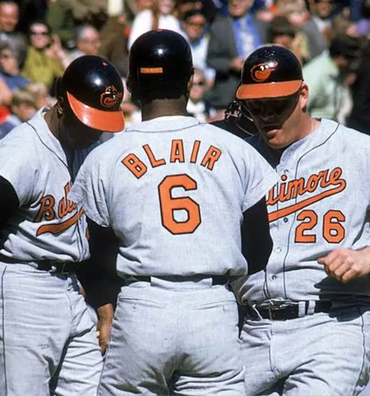 PAUL BLAIR Baltimore Orioles 1969 Majestic Cooperstown Away Baseball Jersey 