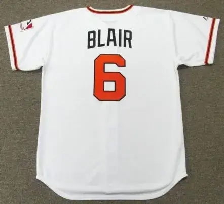 PAUL BLAIR Baltimore Orioles 1969 Majestic Cooperstown Home Baseball Jersey 