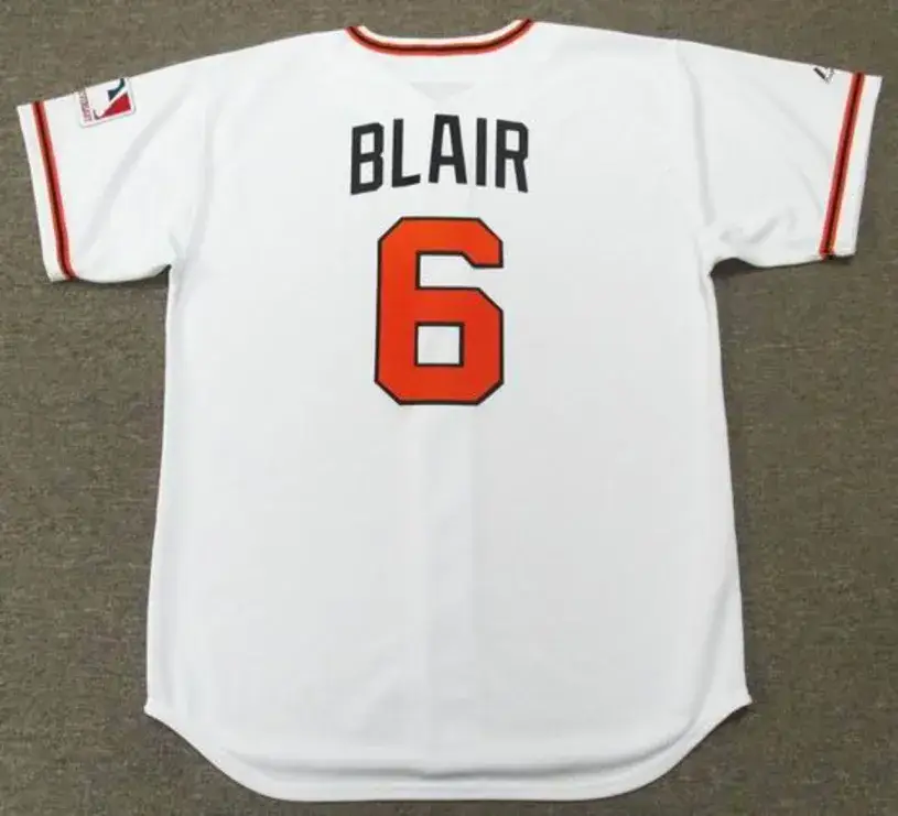 PAUL BLAIR Baltimore Orioles 1969 Majestic Cooperstown Home Baseball Jersey 