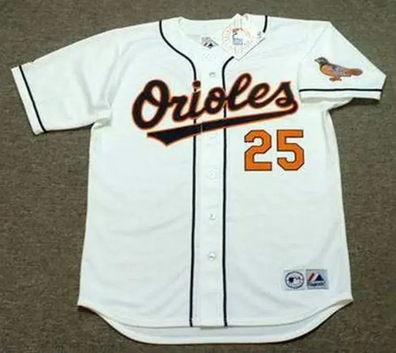 RAFAEL PALMEIRO Baltimore Orioles 1998 Majestic Throwback Baseball Jersey