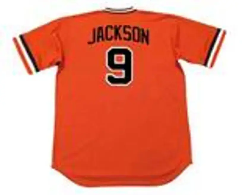 REGGIE JACKSON Baltimore Orioles 1976 Majestic Cooperstown Alternate Baseball Jersey 