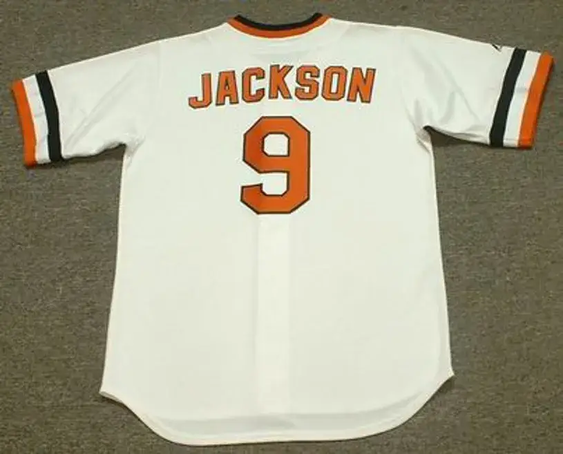 REGGIE JACKSON Baltimore Orioles 1976 Majestic Cooperstown Throwback Jersey 