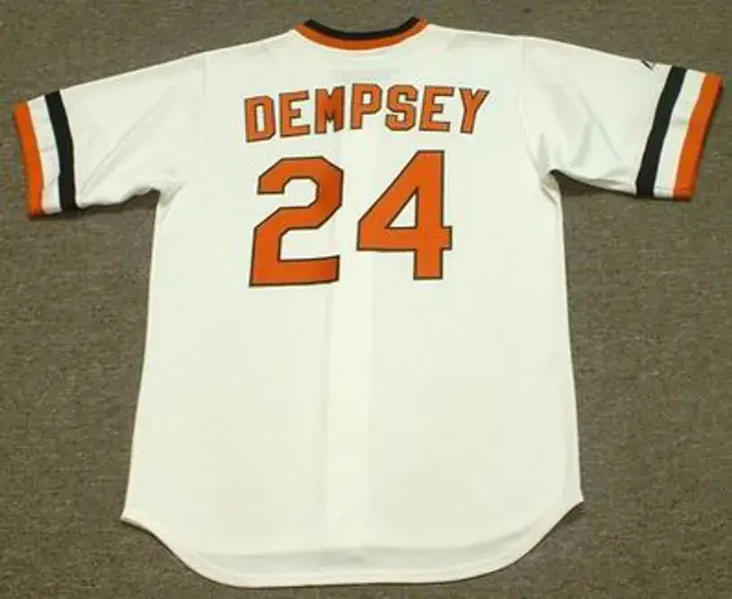 RICK DEMPSEY Baltimore Orioles 1983 Majestic Home Cooperstown Throwback Jersey 