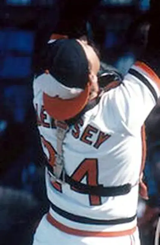 RICK DEMPSEY Baltimore Orioles 1983 Majestic Home Cooperstown Throwback Jersey 