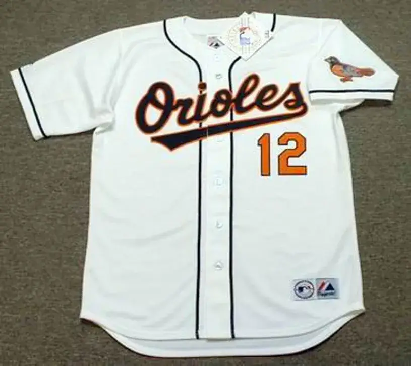 ROBERTO ALOMAR Baltimore Orioles 1996 Majestic Throwback Baseball Jersey