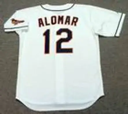 ROBERTO ALOMAR Baltimore Orioles 1996 Majestic Throwback Baseball Jersey 