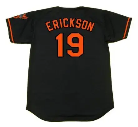 SCOTT ERICKSON Baltimore Orioles 2000 Majestic Alternate Throwback Baseball Jersey 