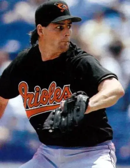 SCOTT ERICKSON Baltimore Orioles 2000 Majestic Alternate Throwback Baseball Jersey 