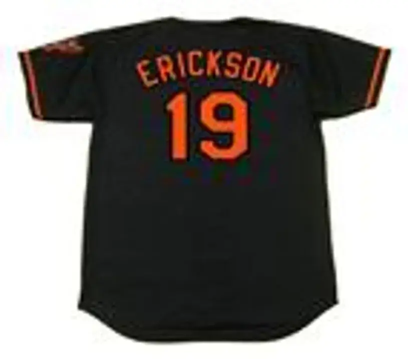 SCOTT ERICKSON Baltimore Orioles 2000 Majestic Alternate Throwback Baseball Jersey 