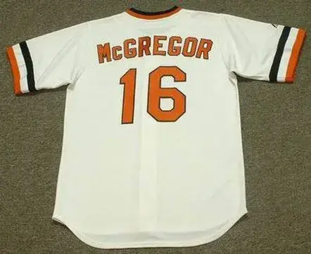 SCOTT McGREGOR Baltimore Orioles 1983 Majestic Cooperstown Throwback Jersey 