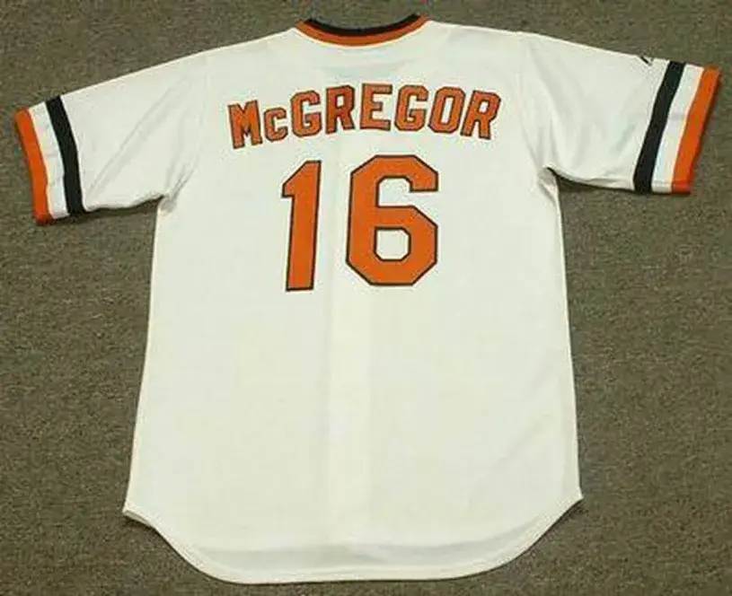 SCOTT McGREGOR Baltimore Orioles 1983 Majestic Cooperstown Throwback Jersey 