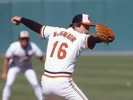 SCOTT McGREGOR Baltimore Orioles 1983 Majestic Cooperstown Throwback Jersey 
