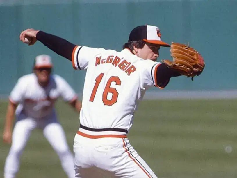 SCOTT McGREGOR Baltimore Orioles 1983 Majestic Cooperstown Throwback Jersey 