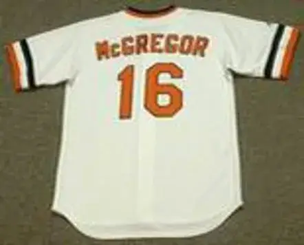SCOTT McGREGOR Baltimore Orioles 1983 Majestic Cooperstown Throwback Jersey 