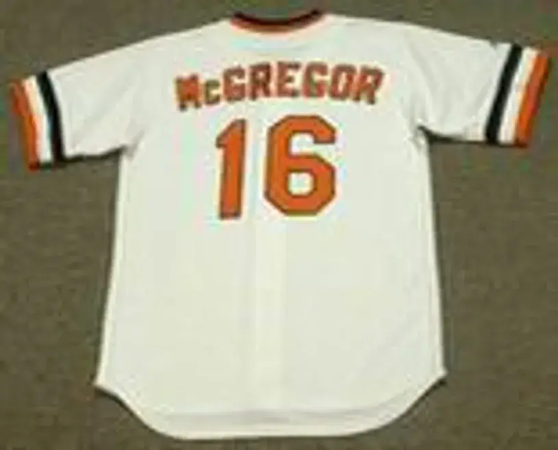 SCOTT McGREGOR Baltimore Orioles 1983 Majestic Cooperstown Throwback Jersey 