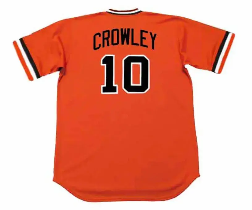 TERRY CROWLEY Baltimore Orioles 1979 Majestic Cooperstown Baseball Jersey 