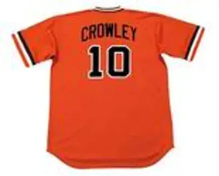 TERRY CROWLEY Baltimore Orioles 1979 Majestic Cooperstown Baseball Jersey 