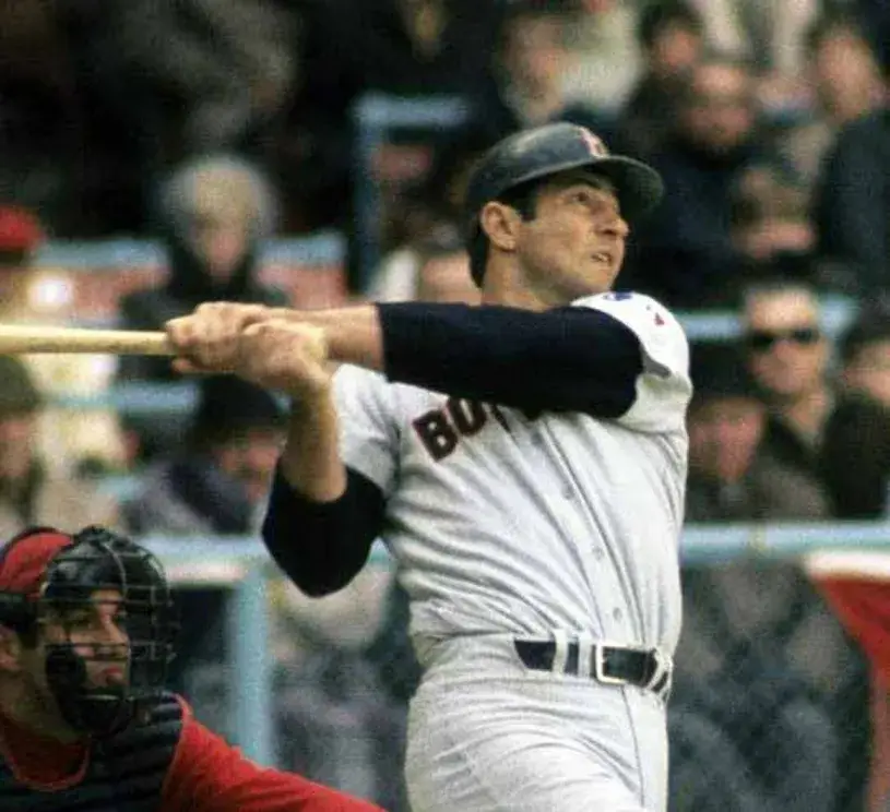 CARL YASTRZEMSKI Boston Red Sox 1969 Away Majestic Throwback Baseball Jersey 