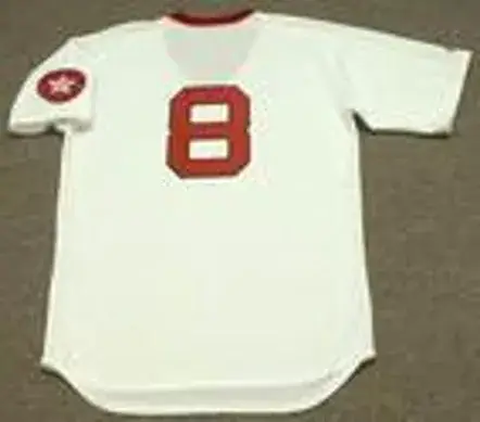 CARL YASTRZEMSKI Boston Red Sox 1975 Home Majestic Cooperstown Throwback Jersey 