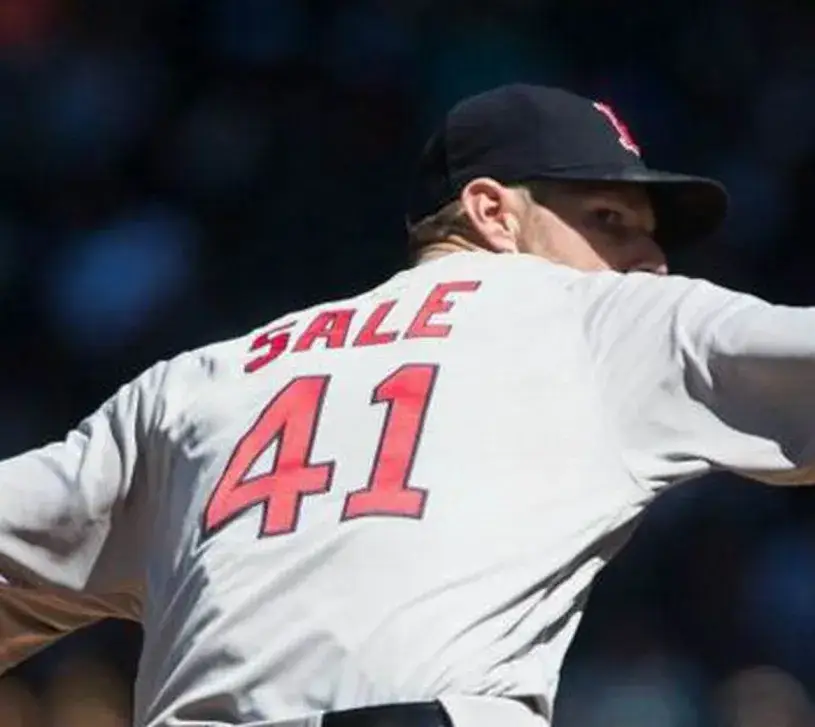 CHRIS SALE Boston Red Sox Majestic Away Baseball Jersey 