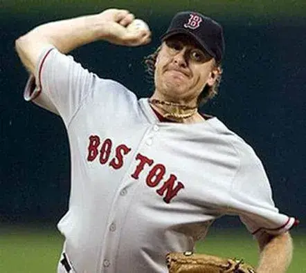 CURT SCHILLING Boston Red Sox 2004 Majestic Throwback Away Baseball Jersey 