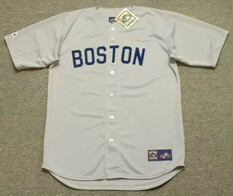 DAVID ORTIZ Boston Red Sox 1980’s Majestic Cooperstown Throwback Away Jersey