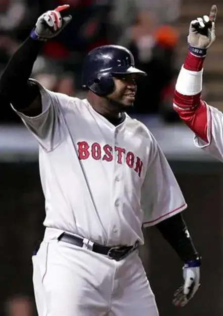 DAVID ORTIZ Boston Red Sox 2004 Majestic Throwback Away Baseball Jersey 