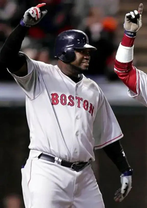 DAVID ORTIZ Boston Red Sox 2004 Majestic Throwback Away Baseball Jersey 