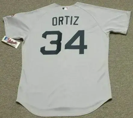 DAVID ORTIZ Boston Red Sox 2010 Majestic AUTHENTIC Throwback Baseball Jersey 